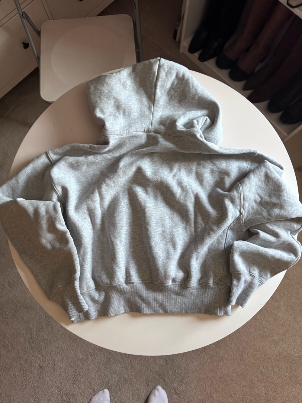 Aritzia cozy sweat fleece boyfriend boxy zip hoodie - Picture 6 of 13